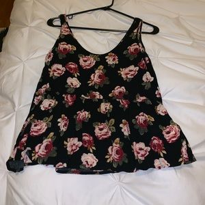 Floral baby doll tank